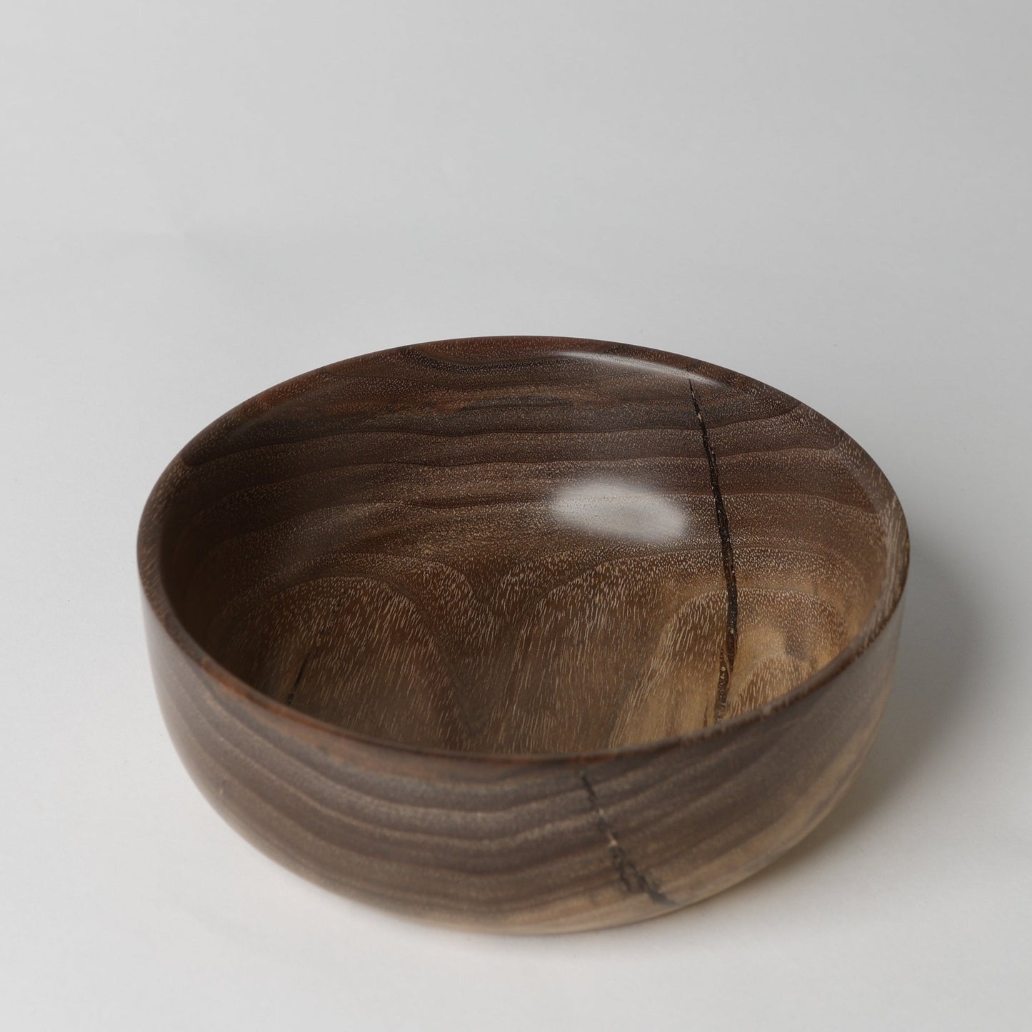 Walnut Bowl with Unique Live Edge – 5.5" Wide x 2" Deep