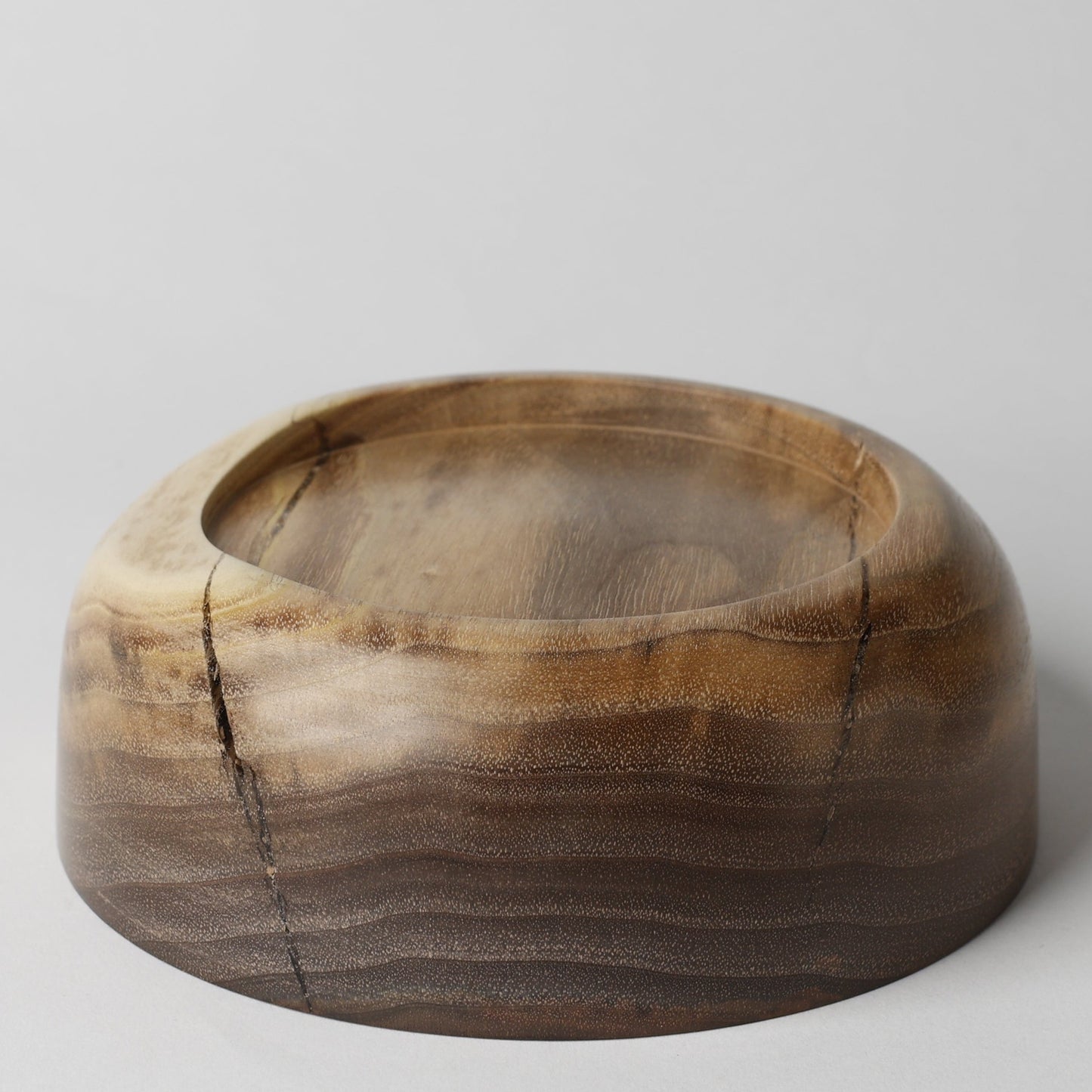 Walnut Bowl with Unique Live Edge – 5.5" Wide x 2" Deep